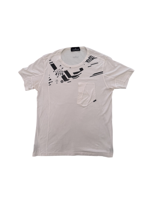Stone Island Shadow Project White T-Shirt - Medium