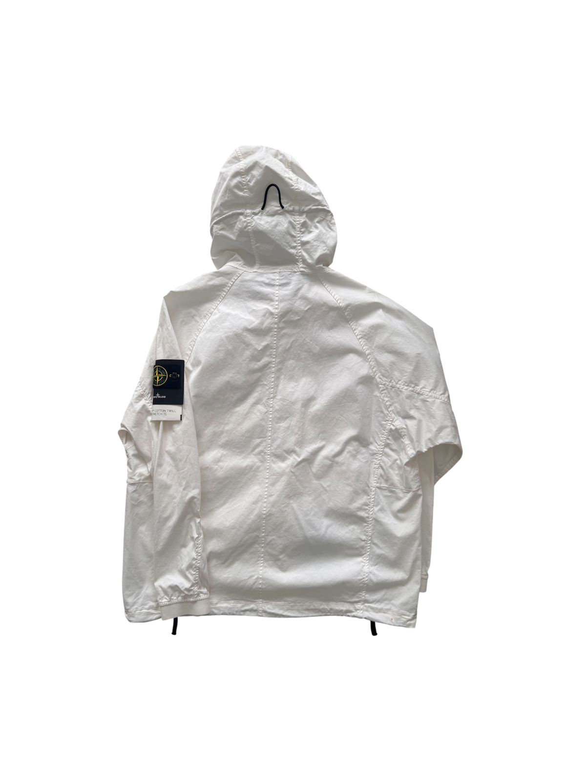 Stone Island White 'Supima Cotton Twill' Jacket - Large