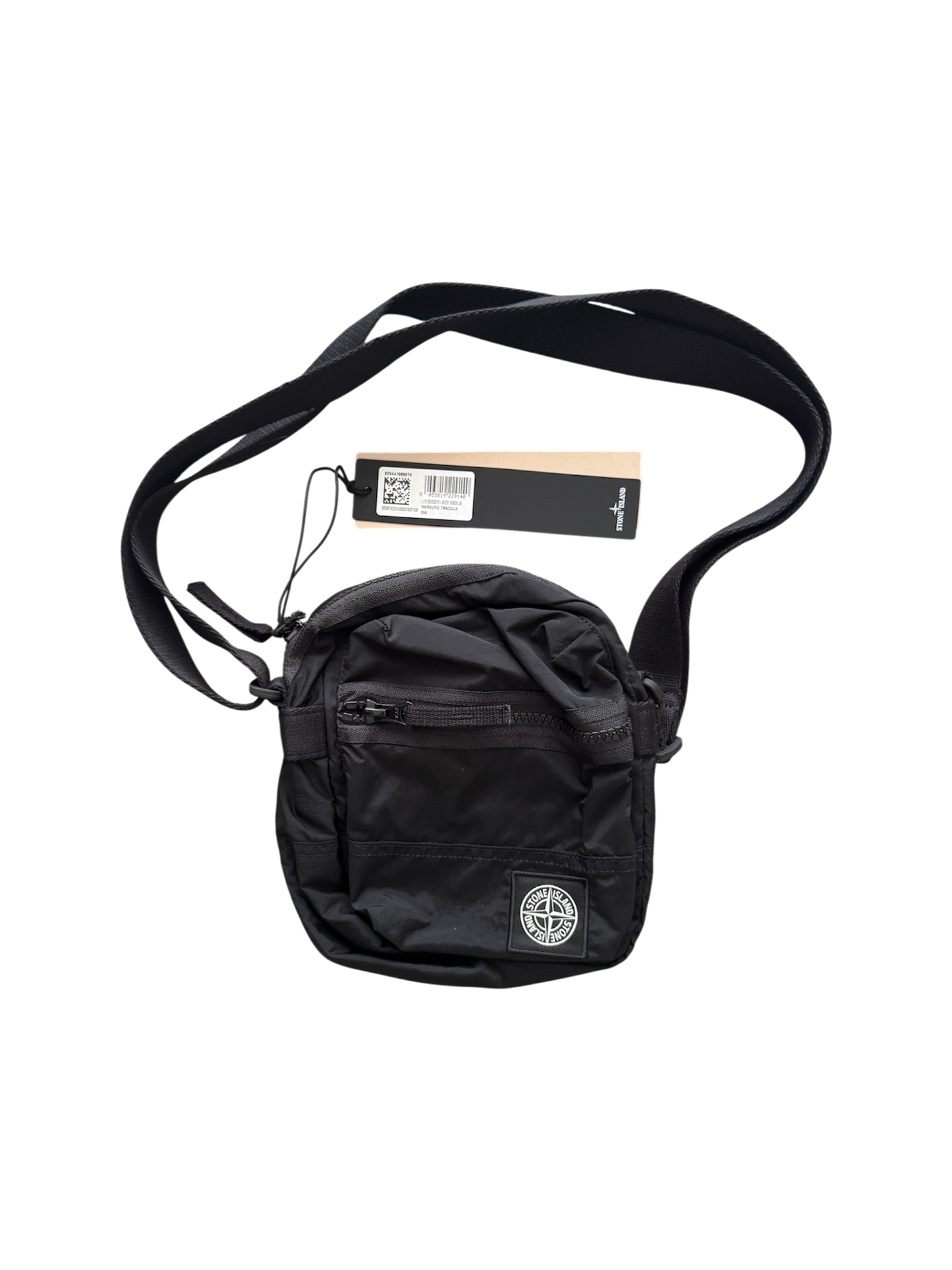 Stone Island 2026 Black Square Logo Clutch - Unisize
