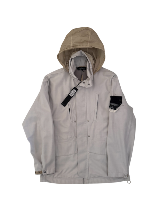 Stone Island Shadow Project Grey 'Poly Wool Diagonal 3L' Jacket - Medium