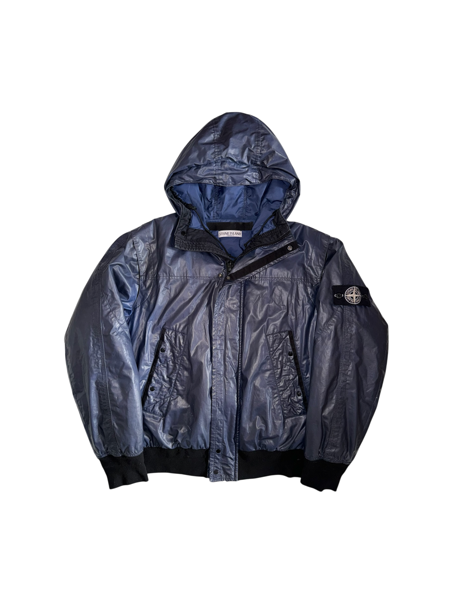 Stone Island Black/Blue Ice Jacket - Large