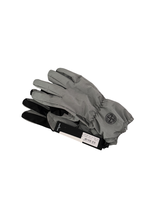 Stone Island Nylon Metal Grey Gloves - Large