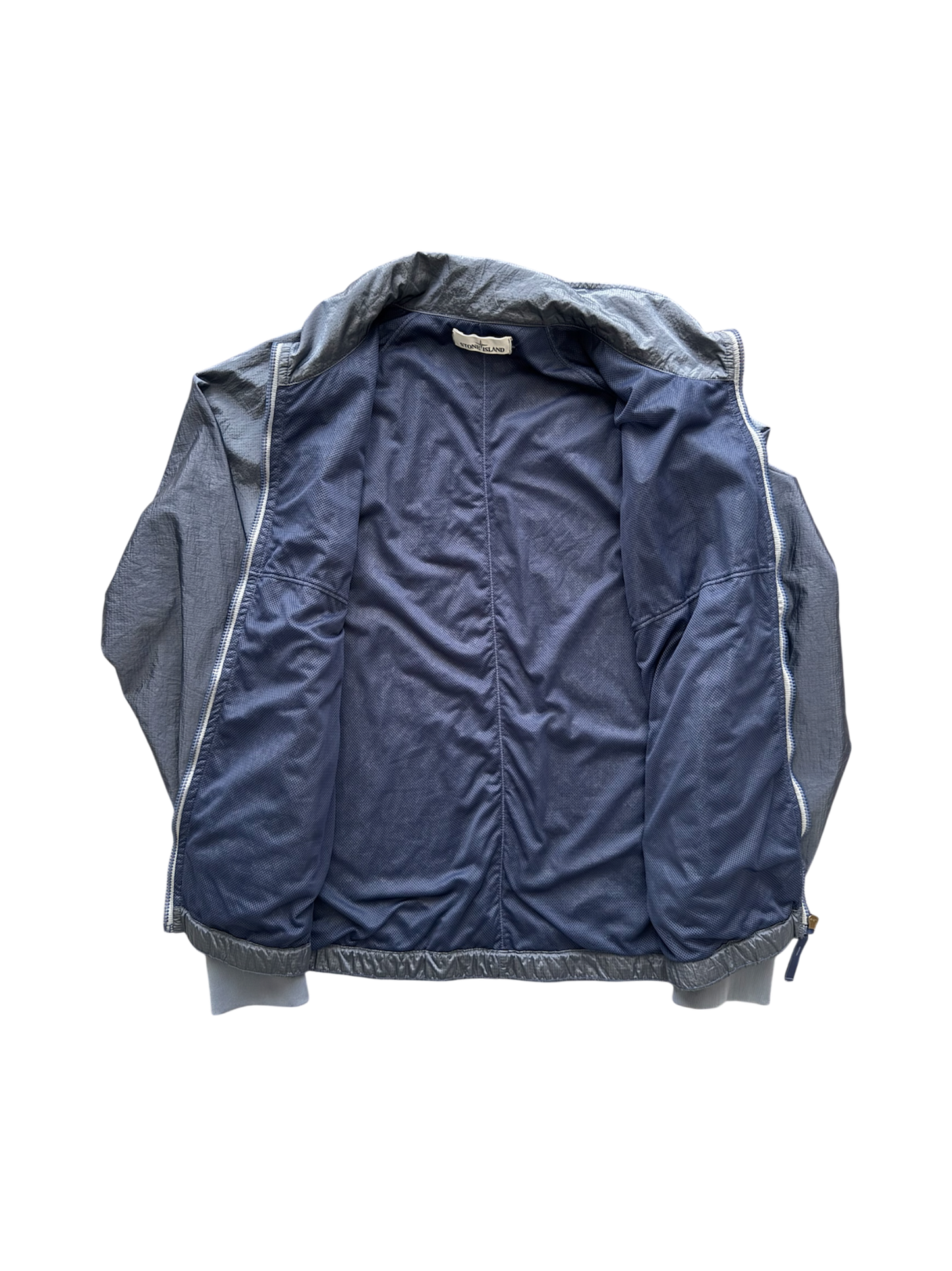 Stone Island Blue 'Nylon Metal Square Logo' Jacket - Medium