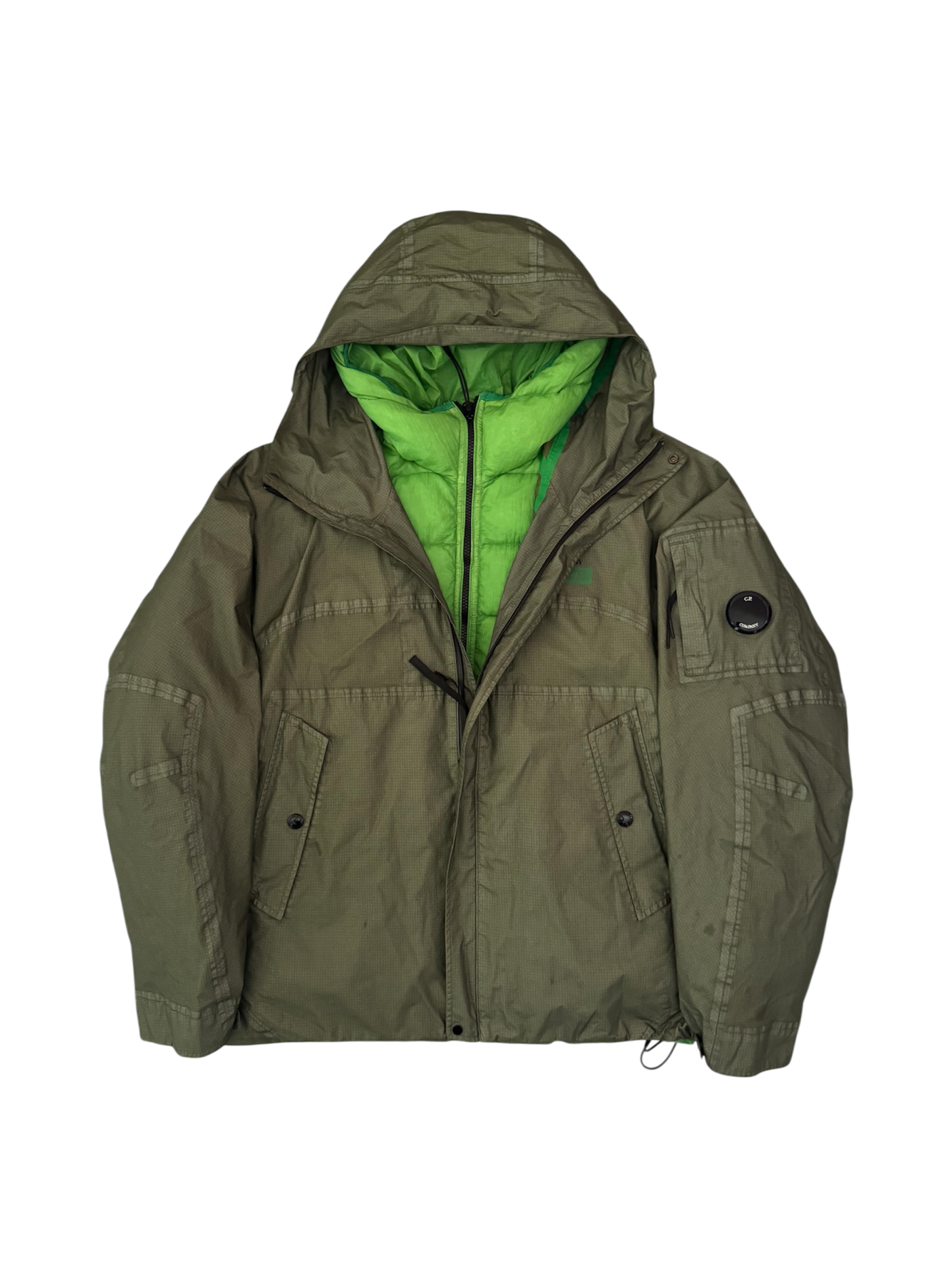 C.P. Company Green 'Gore G-Type' Down Jacket - 50 (Large)