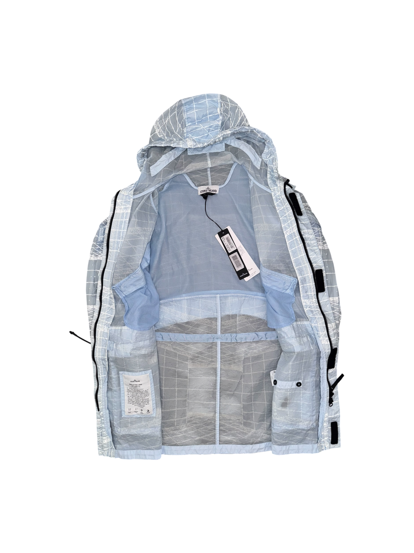 Parka Stone Island 'Reflective Grid on Lamy TC' - Large