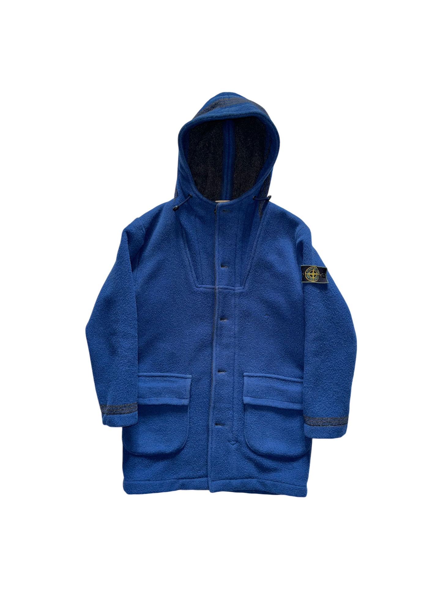 Stone Island Green Badge Blue Montgomery - Small