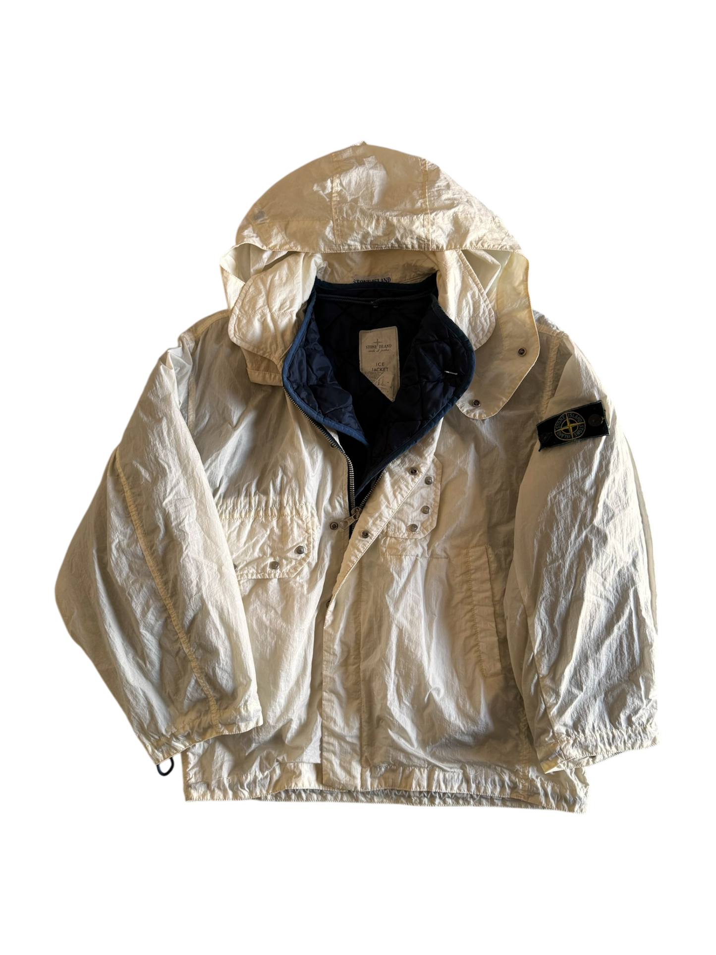 Stone Island 1980's White Ice Jacket - Small