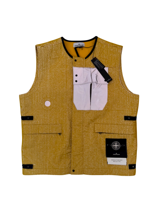 Stone Island 'Needle Punched Reflective' Vest - Medium