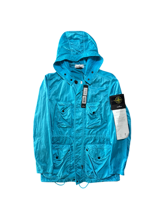 Stone Island Light Blue 'Nylon Raso' Jacket - Medium