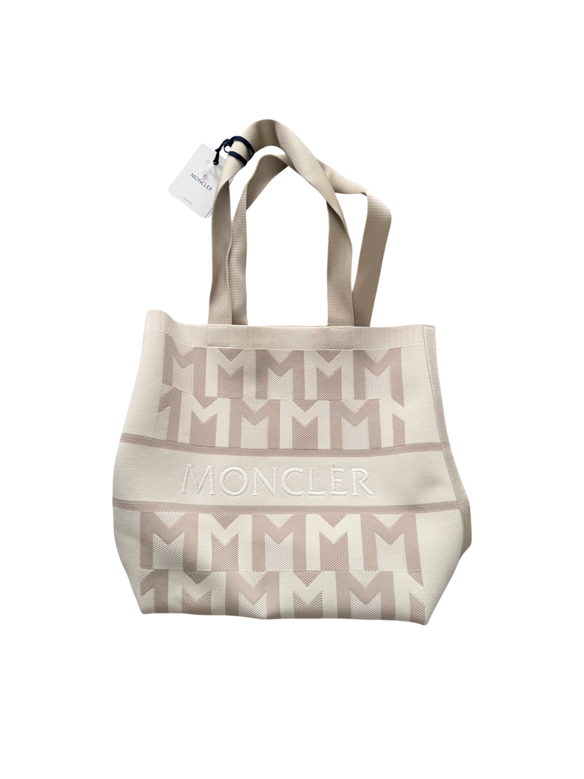 Moncler Beige Tote Bag Knit - Unisize