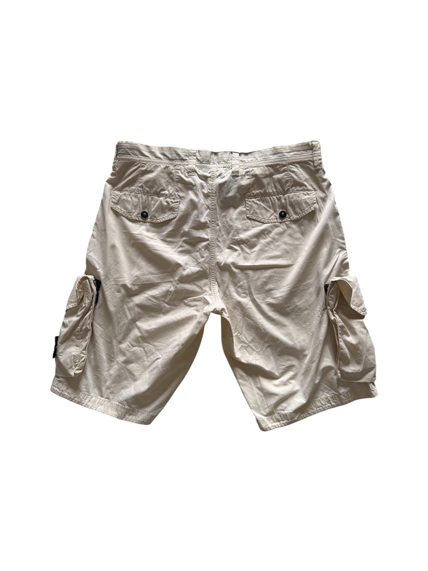 Stone Island Detachable Pockets White Shorts - W32