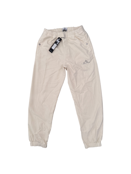 Stone Island White Cotton Moleskine Joggers - W31