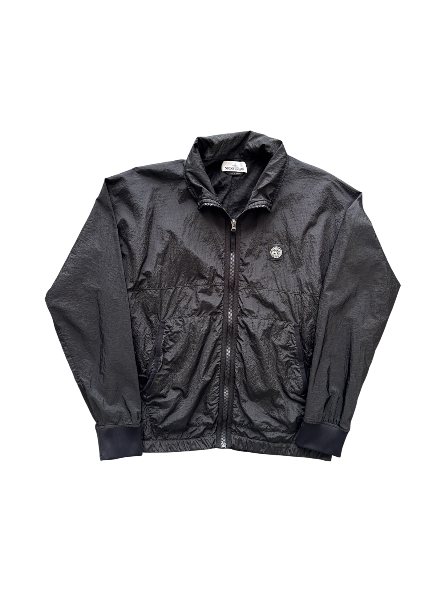 Stone Island Black 'Nylon Metal Square Logo' Jacket - Medium