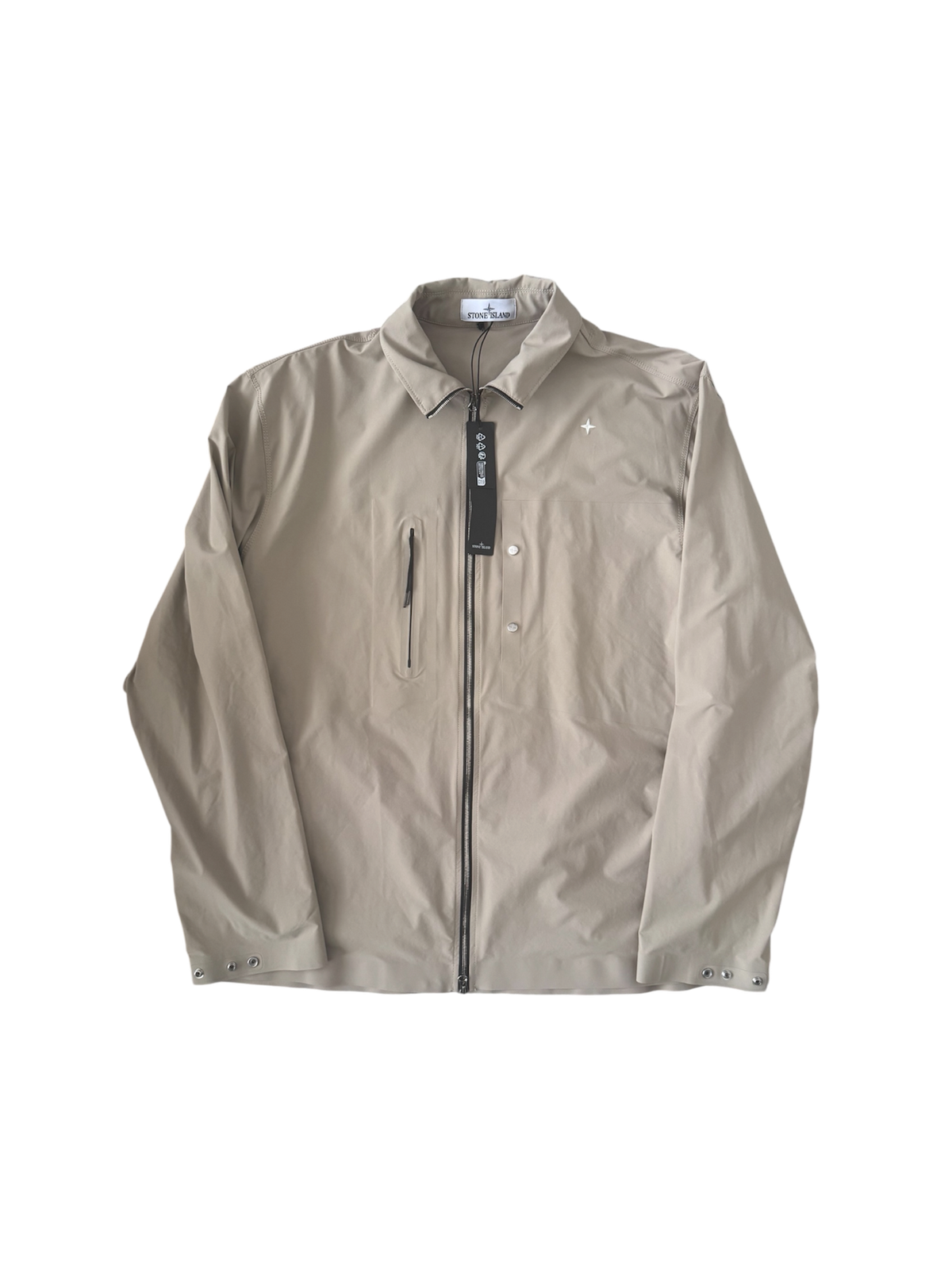 Stone Island 2025 Sand Stellina Nylon Tela Overshirt - XXL