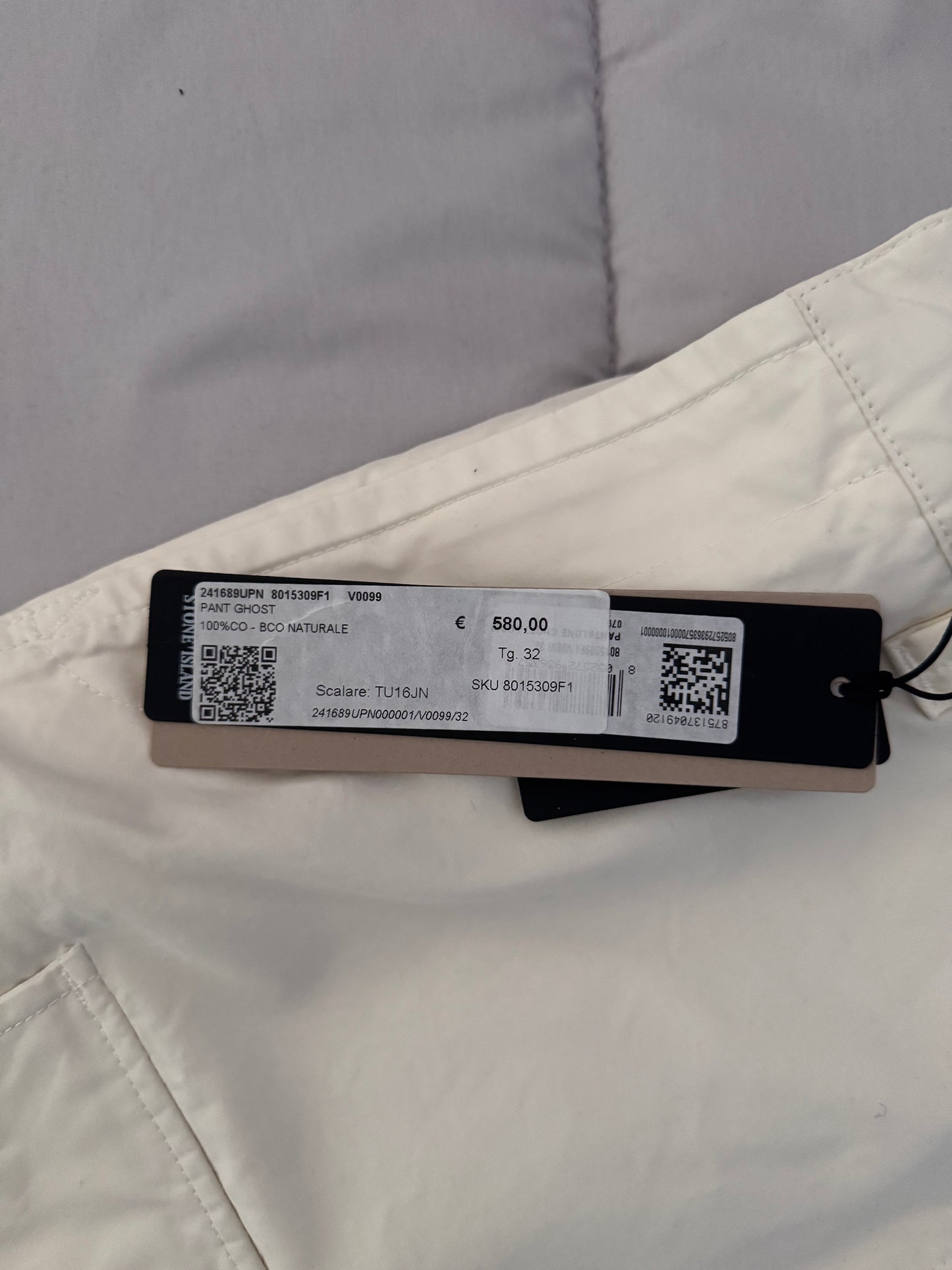 Pantaloni Stone Island Ghost Beige Loose Fit - W32