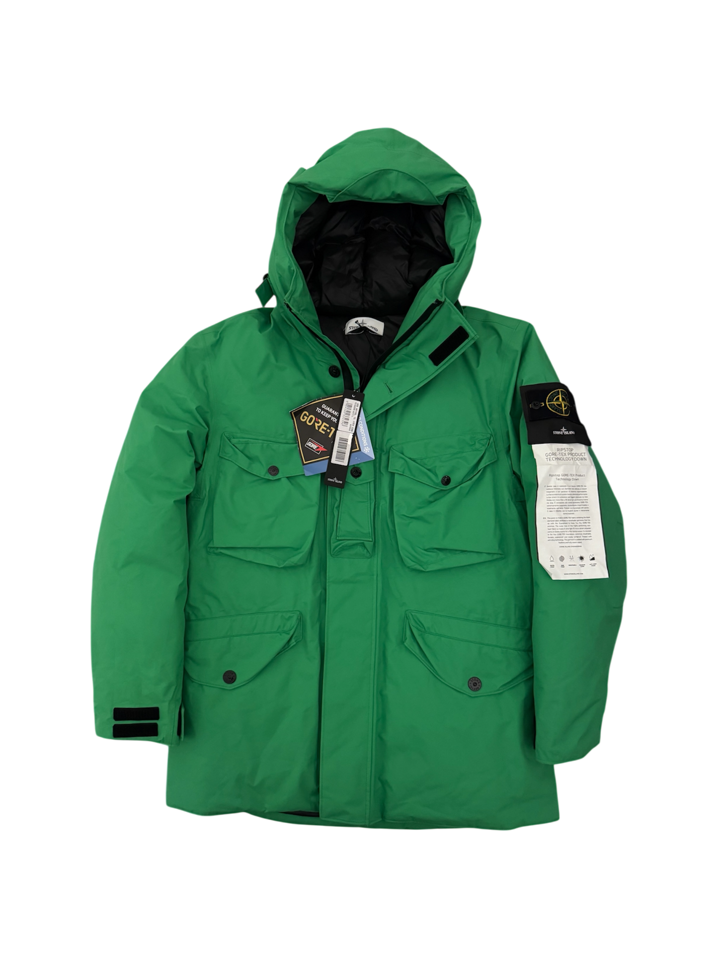 Stone Island Green 'Goretex Down' Puffer - Large