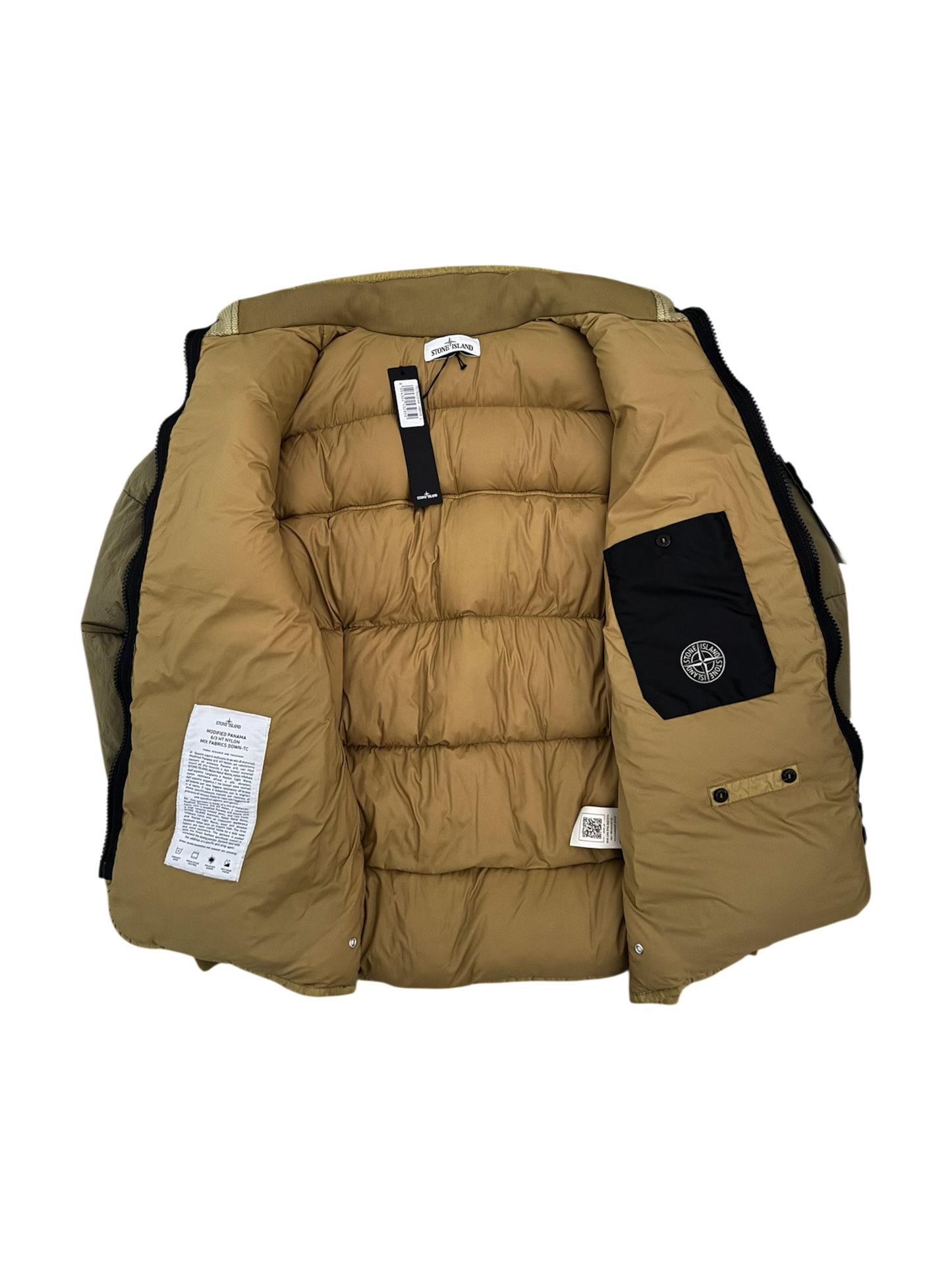 Stone Island 'Modified Panama 6/3 HT Nylon Mix Fabrics Down' Puffer - Large