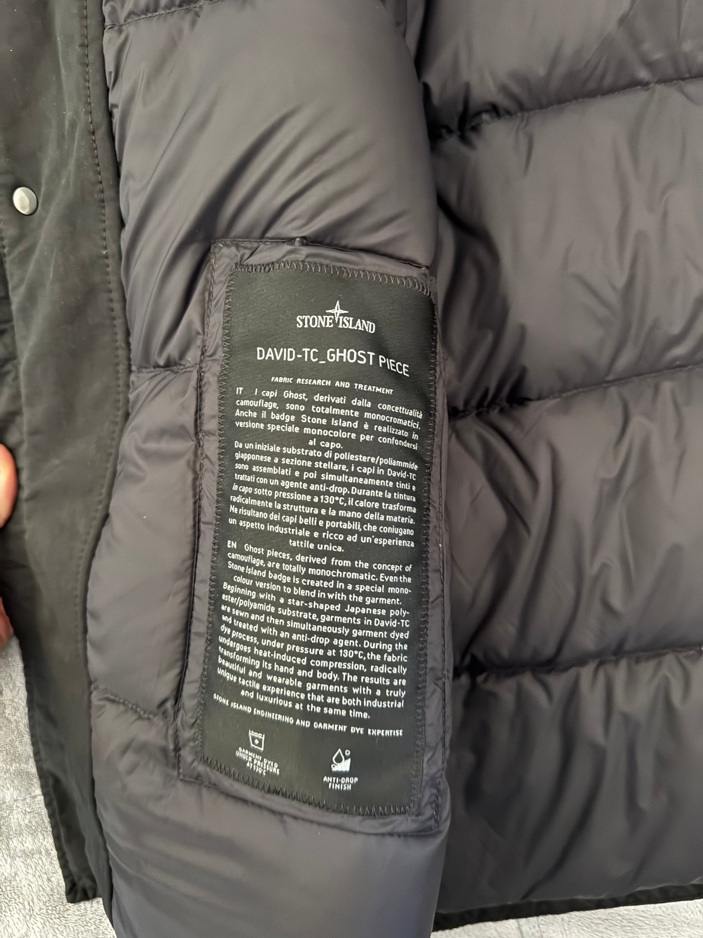 Stone Island 'David TC Ghost Piece' Down Jacket - XL