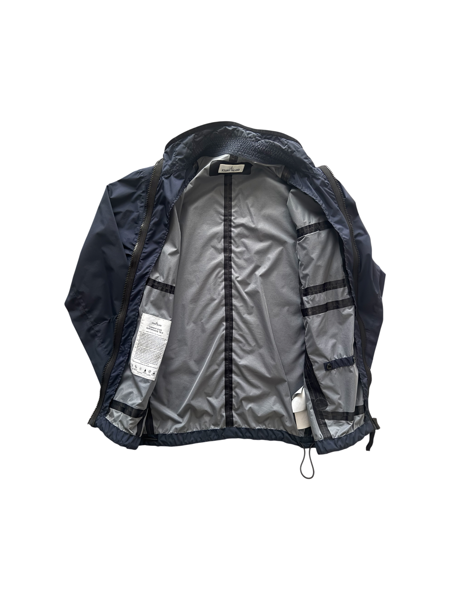 Stone Island Navy 'Garment Dyed Performance Tela' Jacket - Large