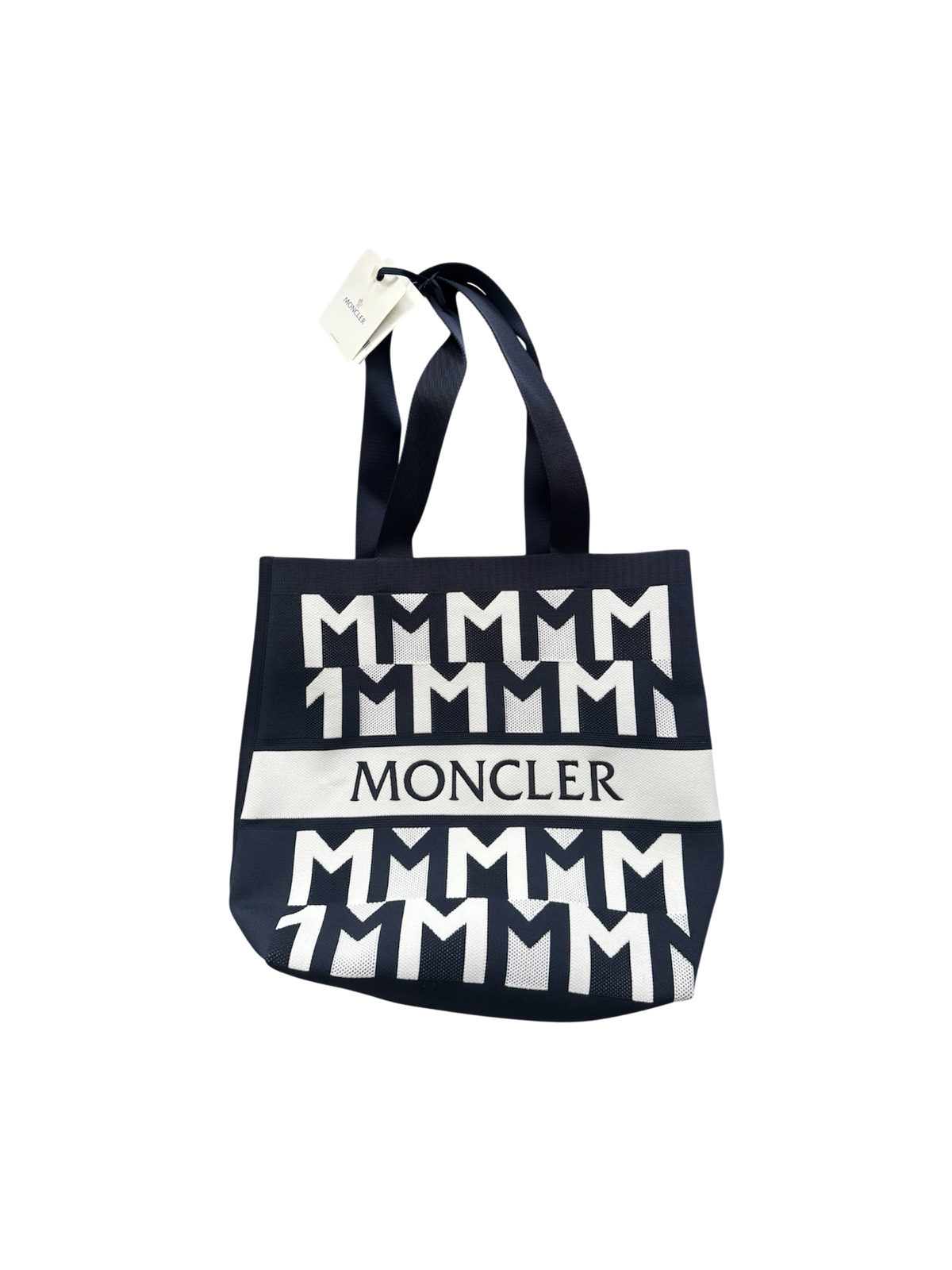Moncler Navy Tote Bag Knit - Unisize