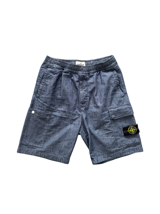 Stone Island Mac Chambray Shorts - W32