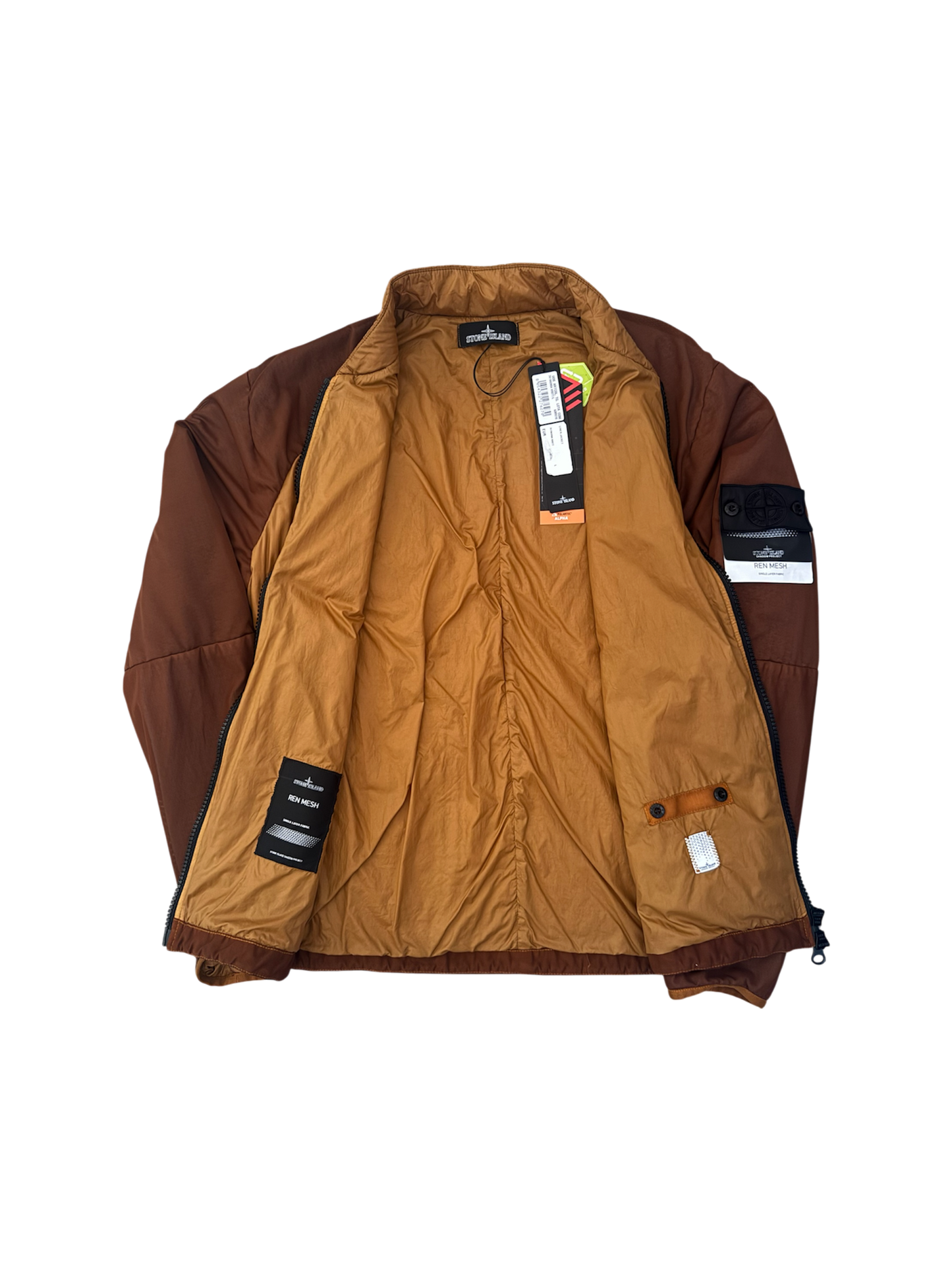 Giacca Stone Island Shadow Project 'Ren Mesh' Marrone - Large