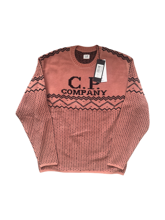 C.P. Company Red Chenille Crewneck