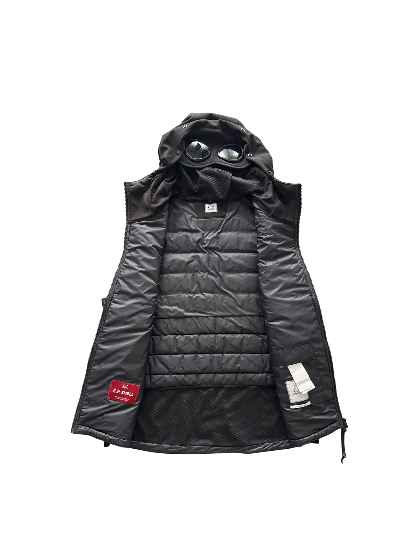 C.P. Company Black 'CP Shell' Goggle Vest - 54 (XXL)