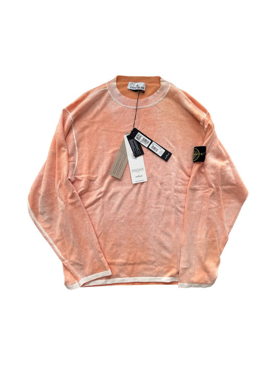 Stone Island 2025 Orange Reversible Knit - Medium