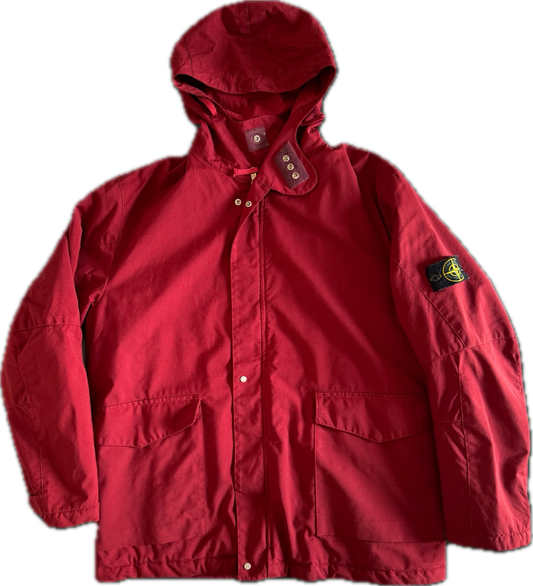 Stone Island AW01 Red Quilted Parka - XL