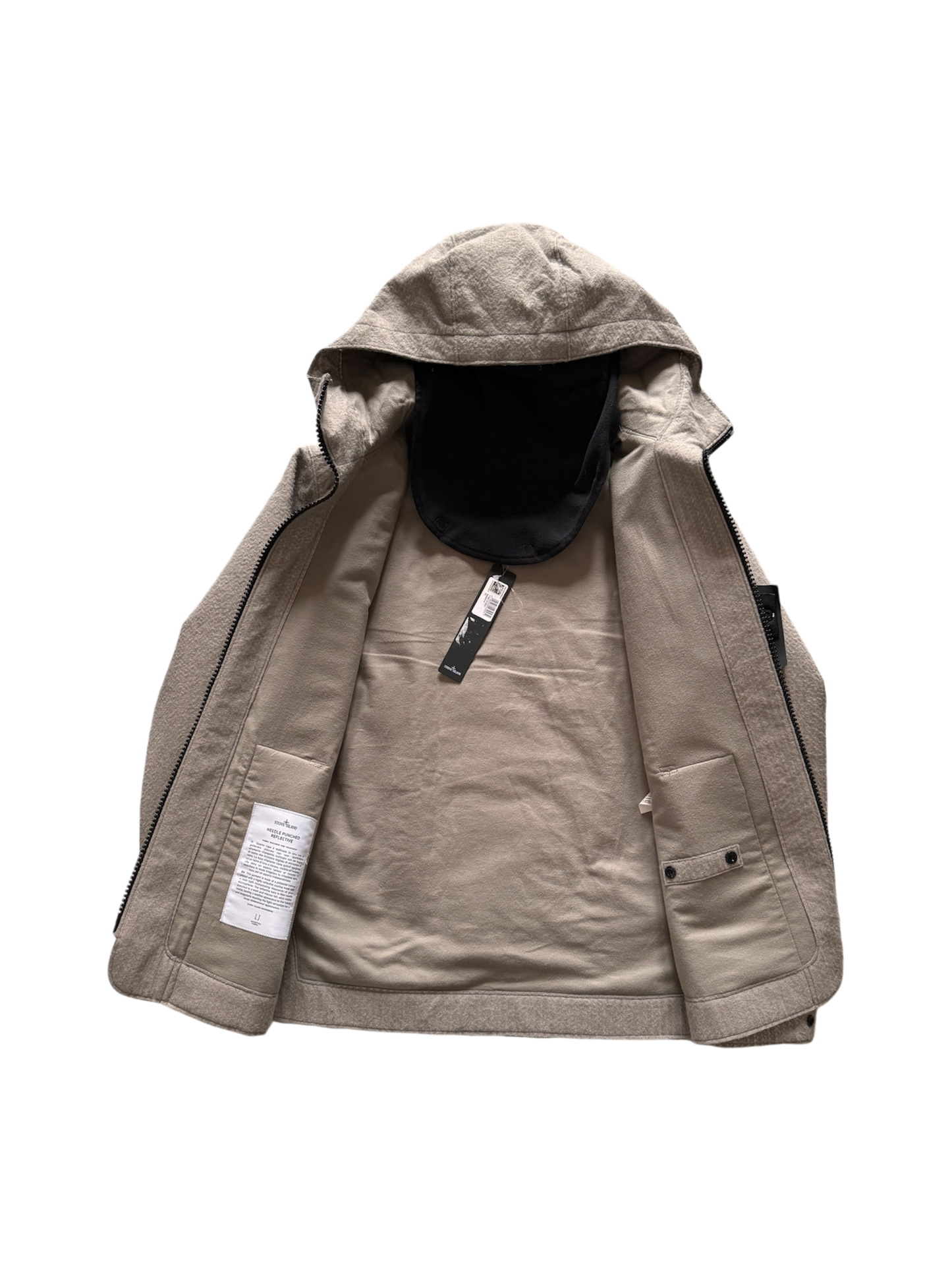 Stone Island 'Needle Punched Reflective' Balaclava Jacket - Large