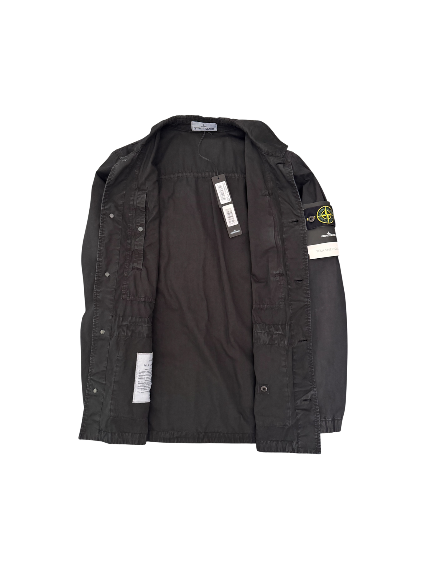 Stone Island Black 'Tela Smerigliata' Jacket - Medium