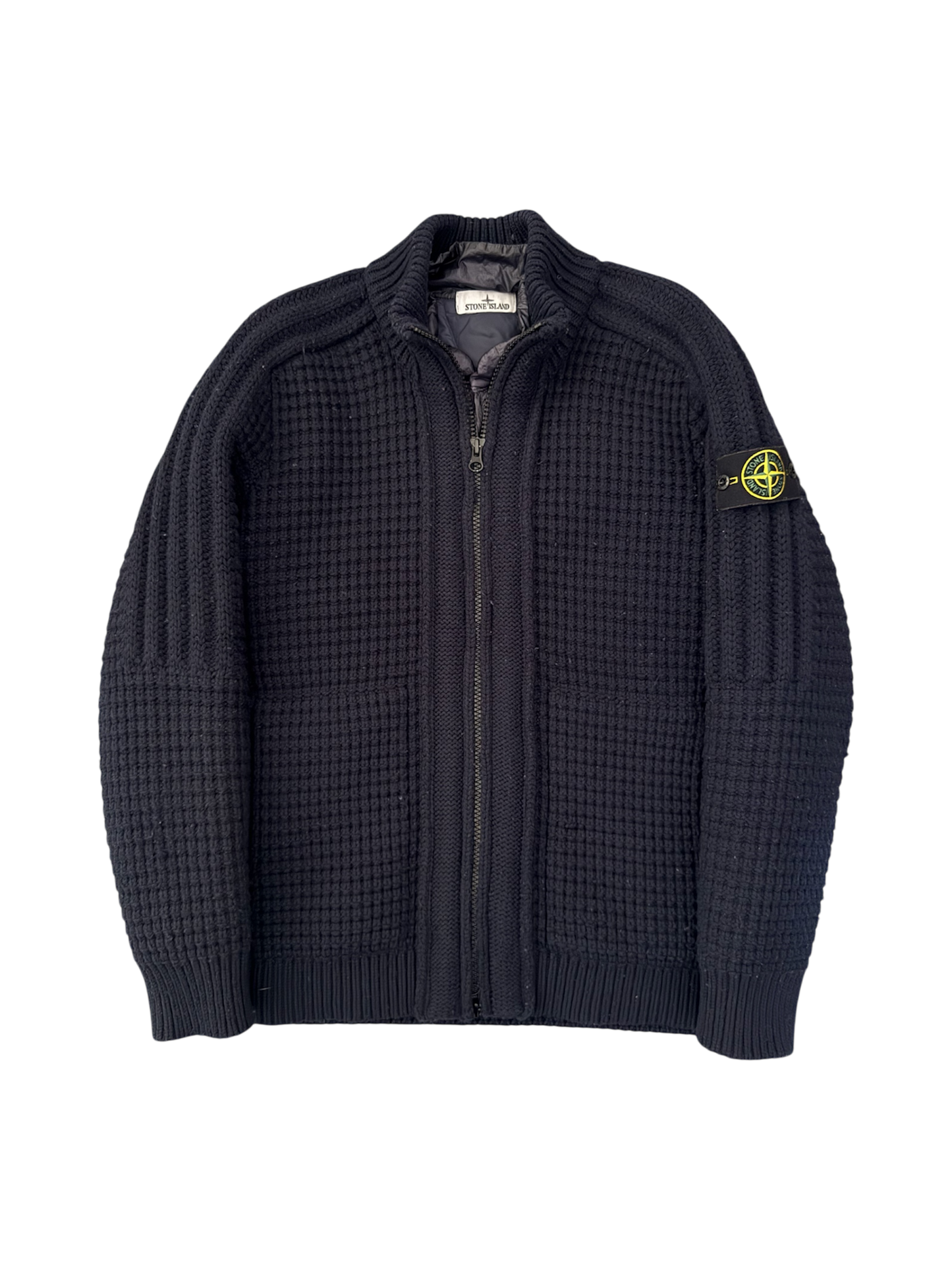 Stone Island 2023 Navy 'President Knit' Jacket - Large