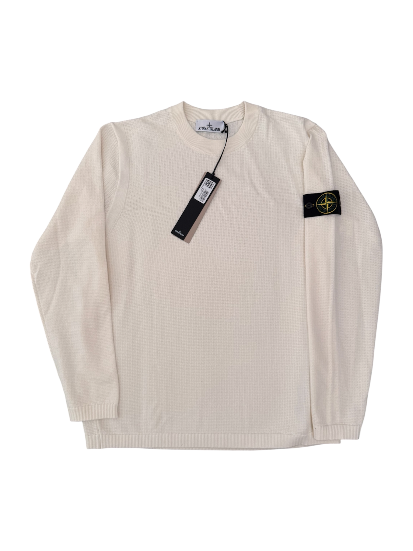 Stone Island 2026 White Cotton Knitwear - Large
