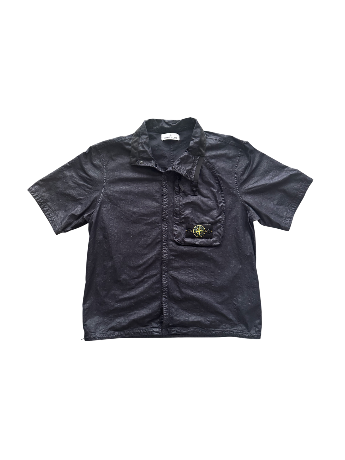 Stone Island Black Shortsleeve Overshirt - Medium
