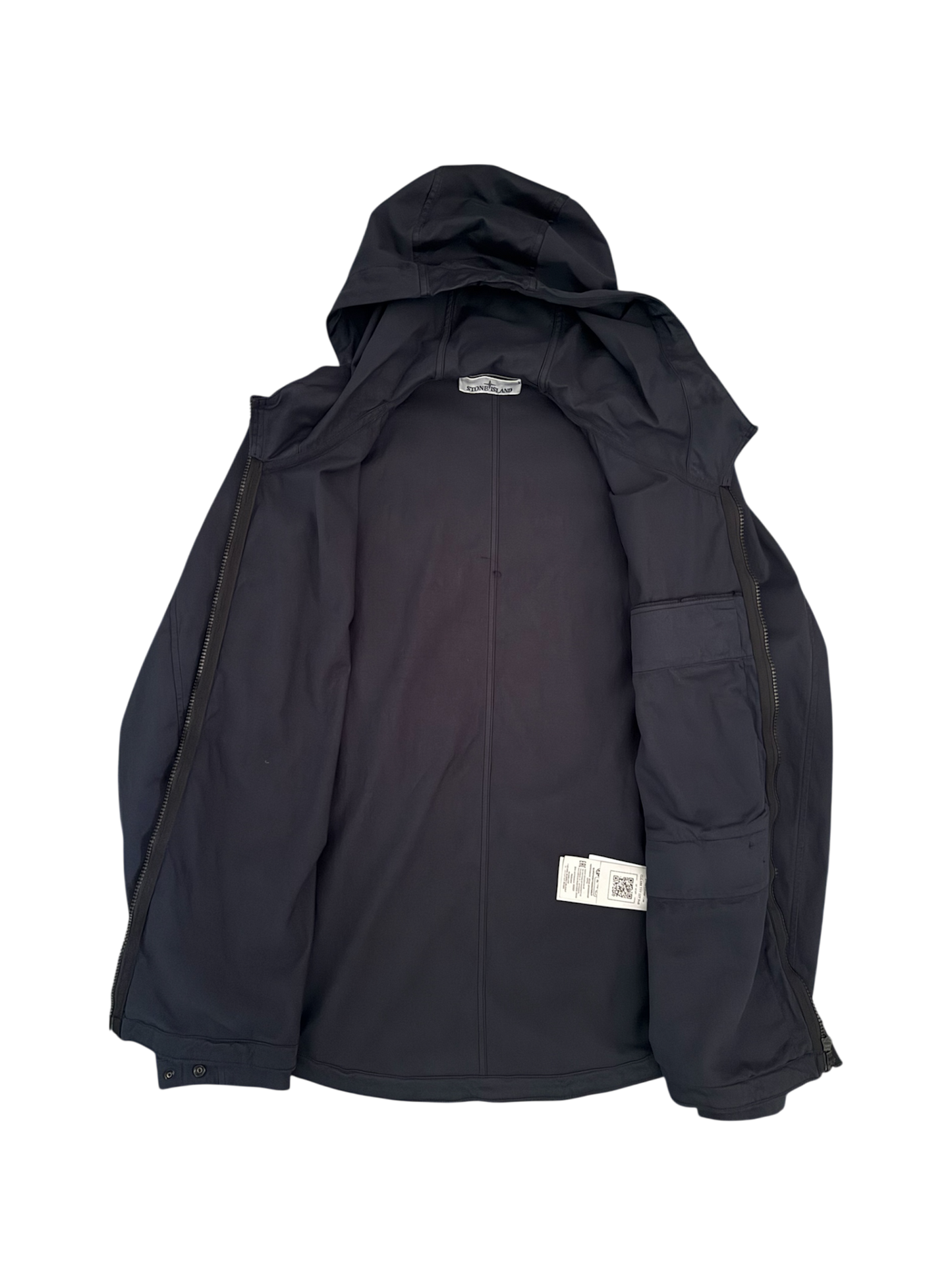 Giacca Cappuccio Stone Island Blu   - Medium