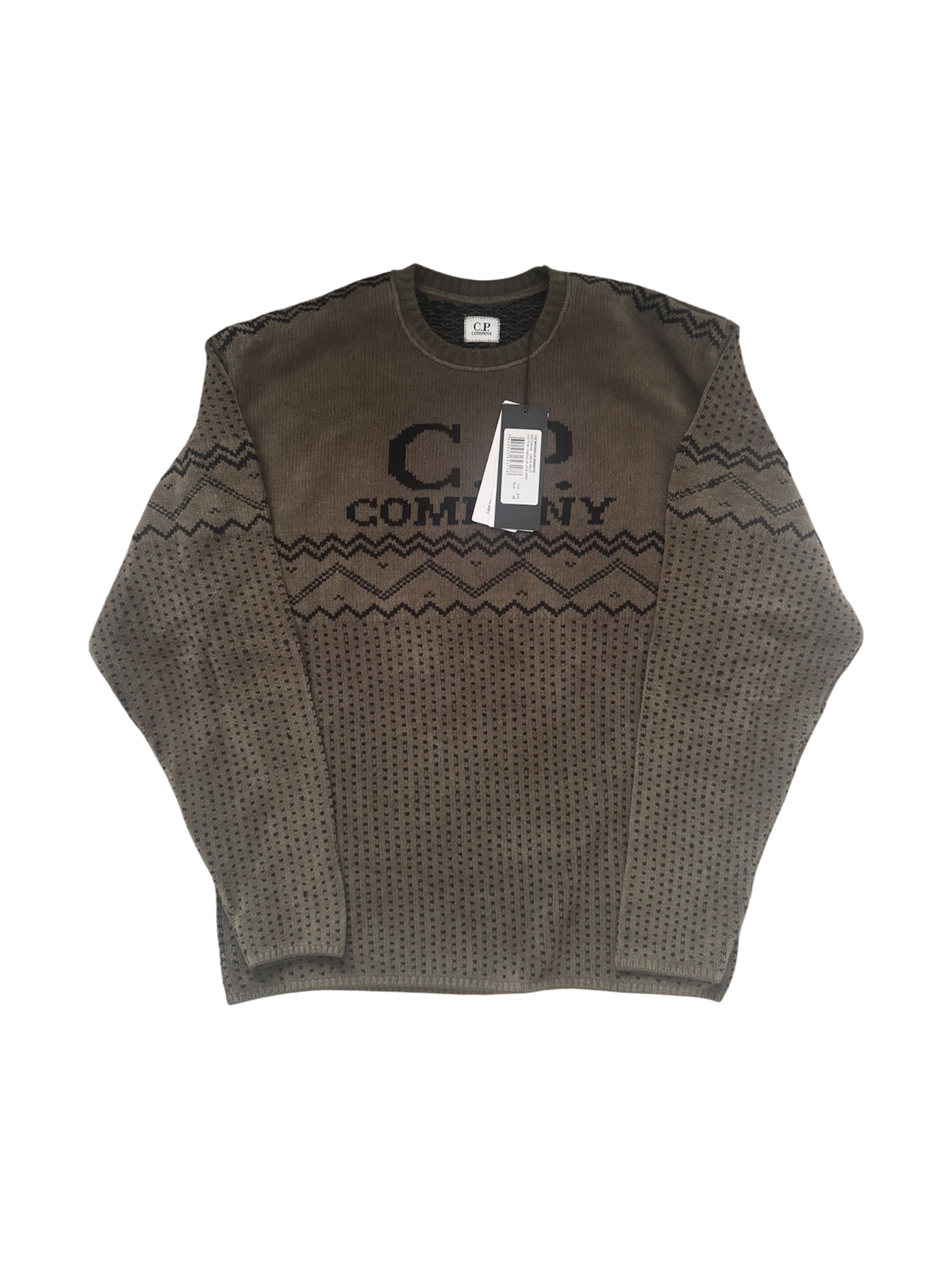 C.P. Company Khaki Chenille Crewneck