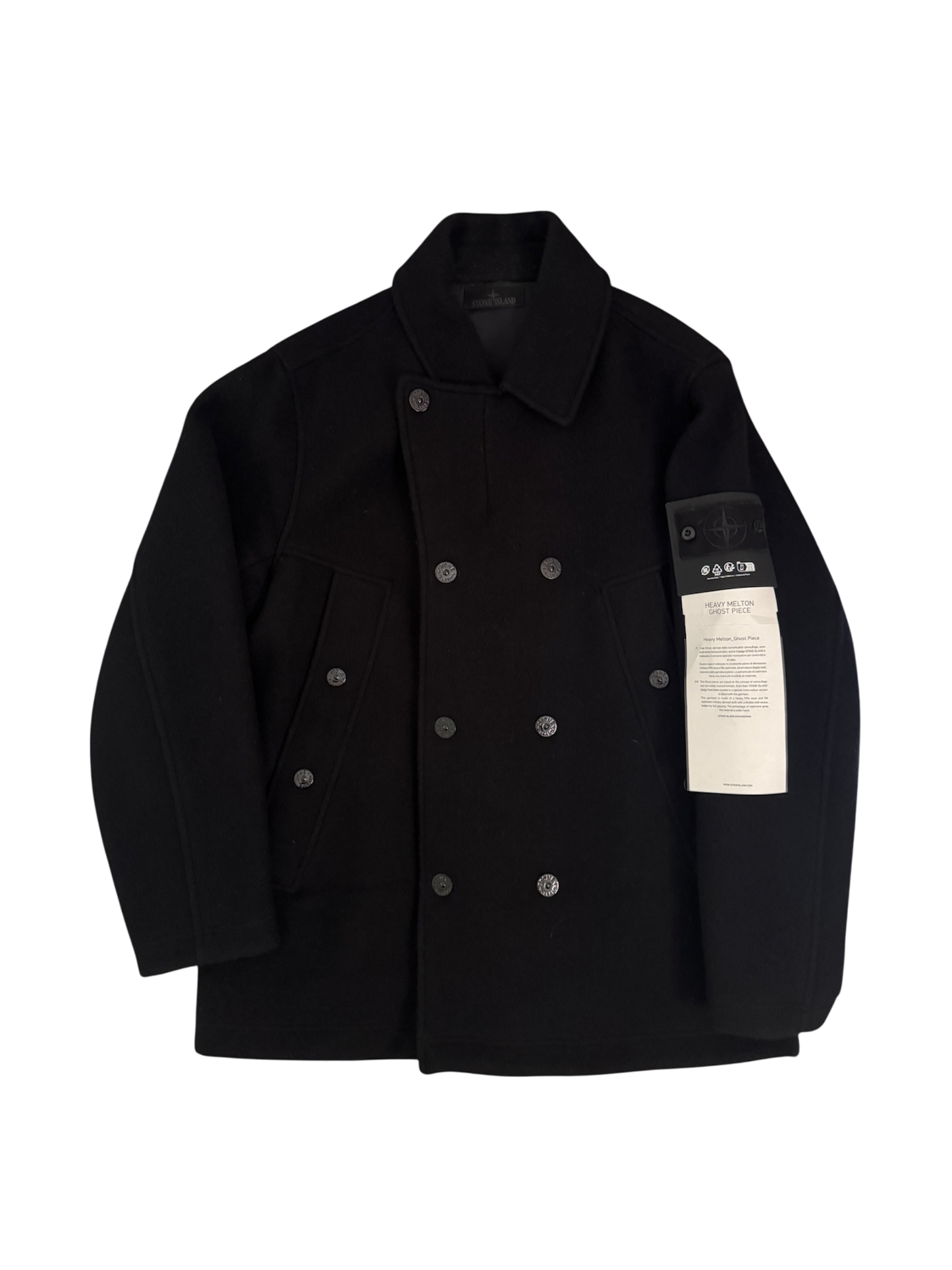 Stone Island 'Heavy Melton Ghost PIece' Coat - XL
