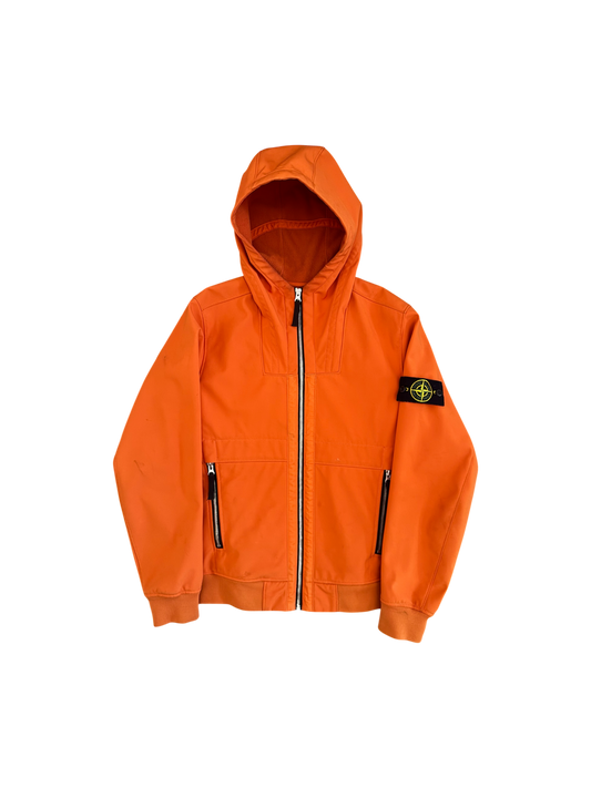 Stone Island Orange 'Soft Shell' Jacket - Small