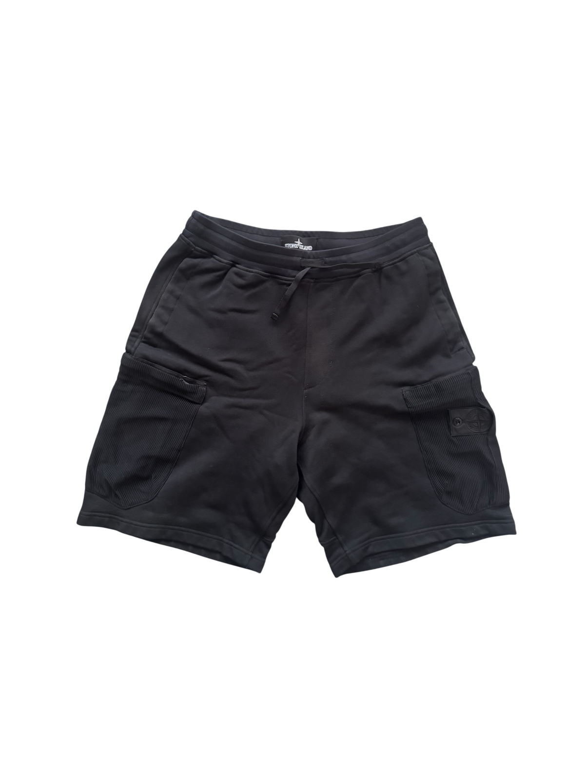 Stone Island Shadow Project Black Joggers Shorts - Small