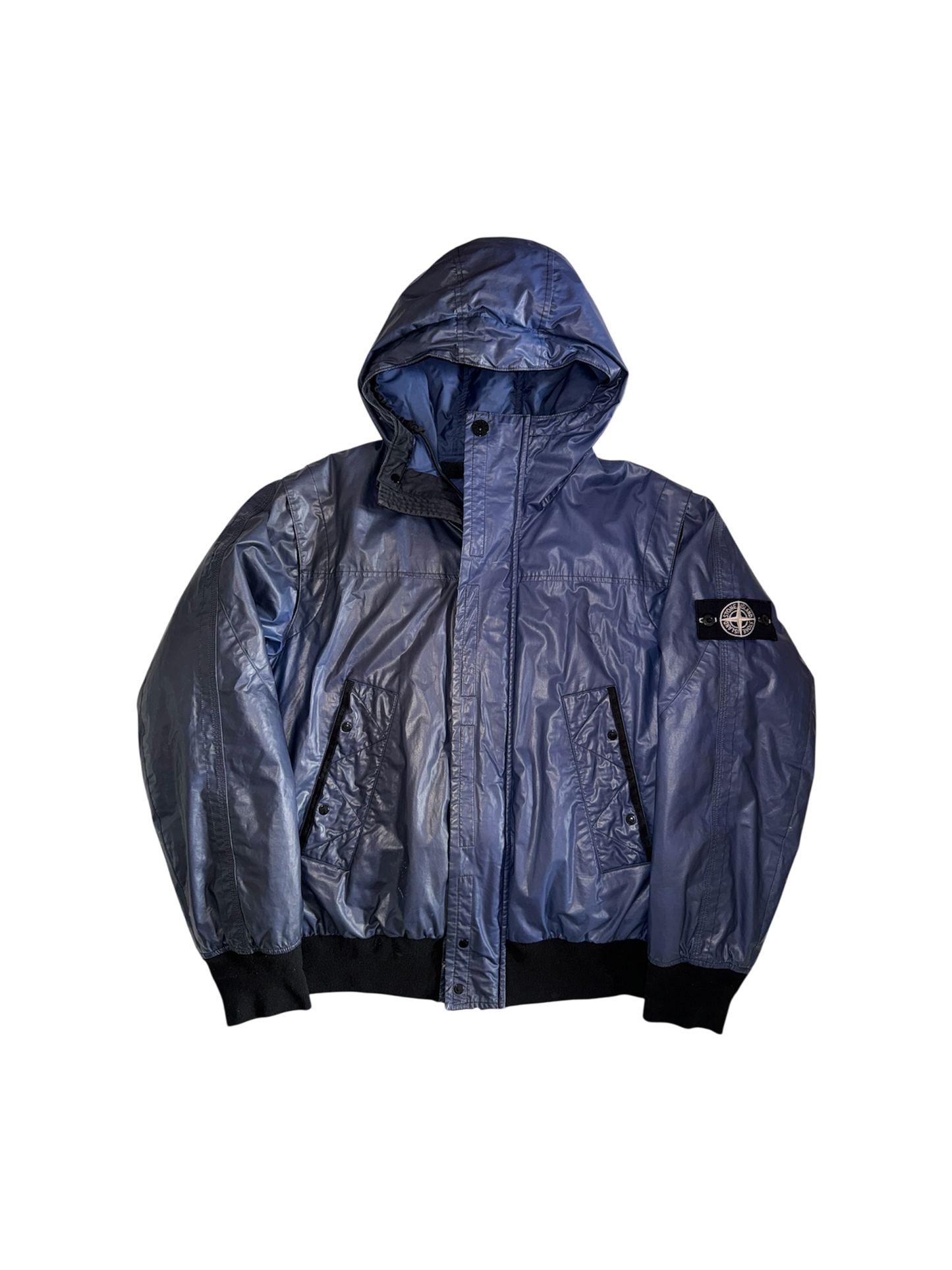 Stone Island Black/Blue Ice Jacket - Large