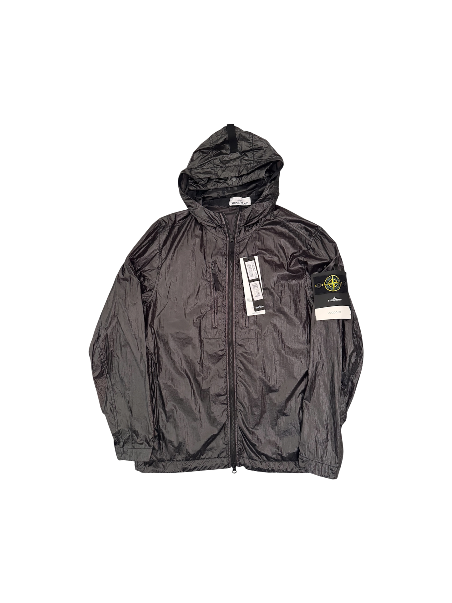 Stone Island Black 'Lucido TC' Jacket - Medium