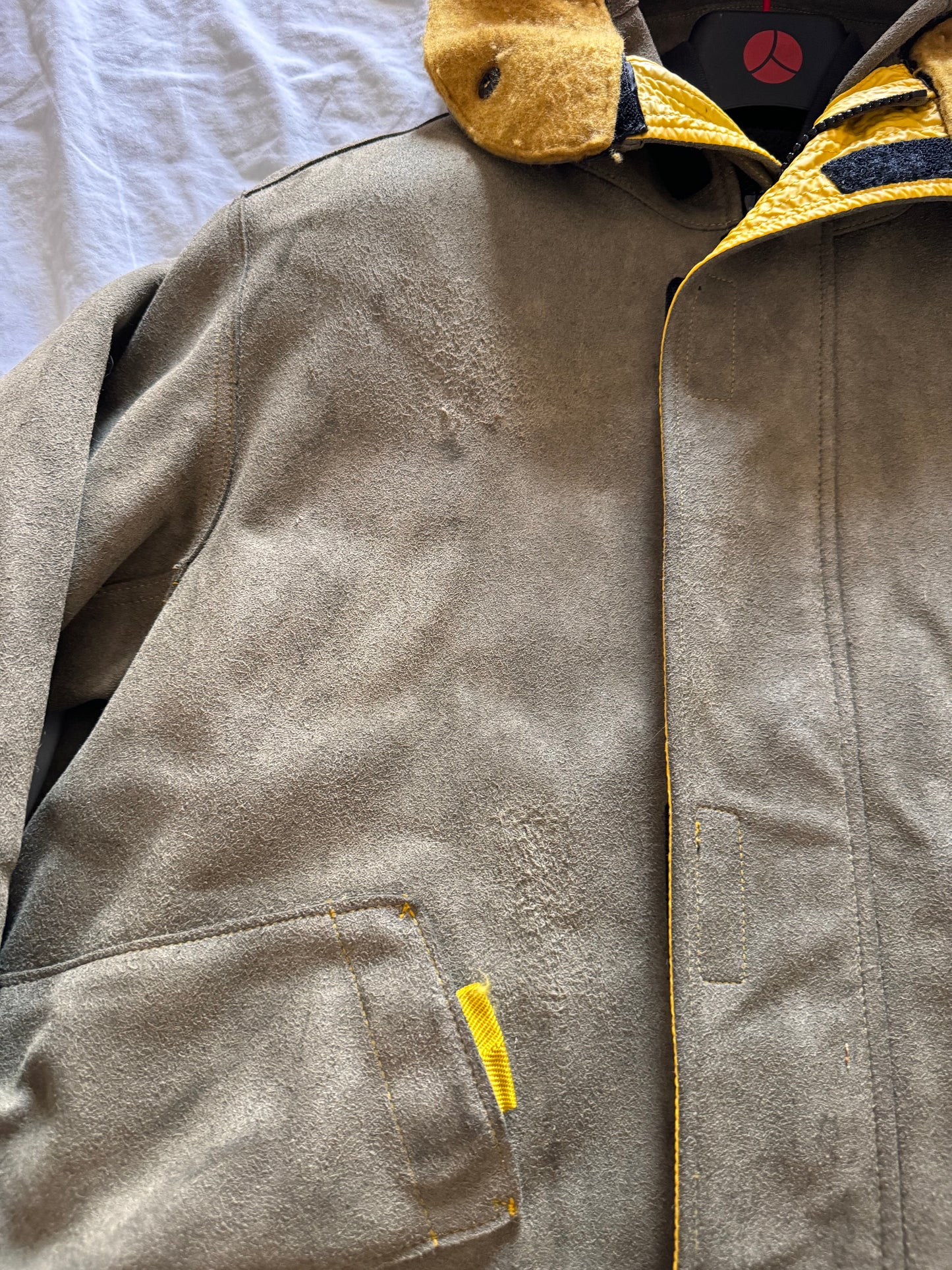 Stone Island 'Man Made Suede' Parka - Large