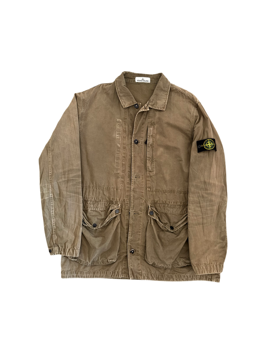 Stone Island Khaki 'Tela Smerigliata' Jacket - XXL