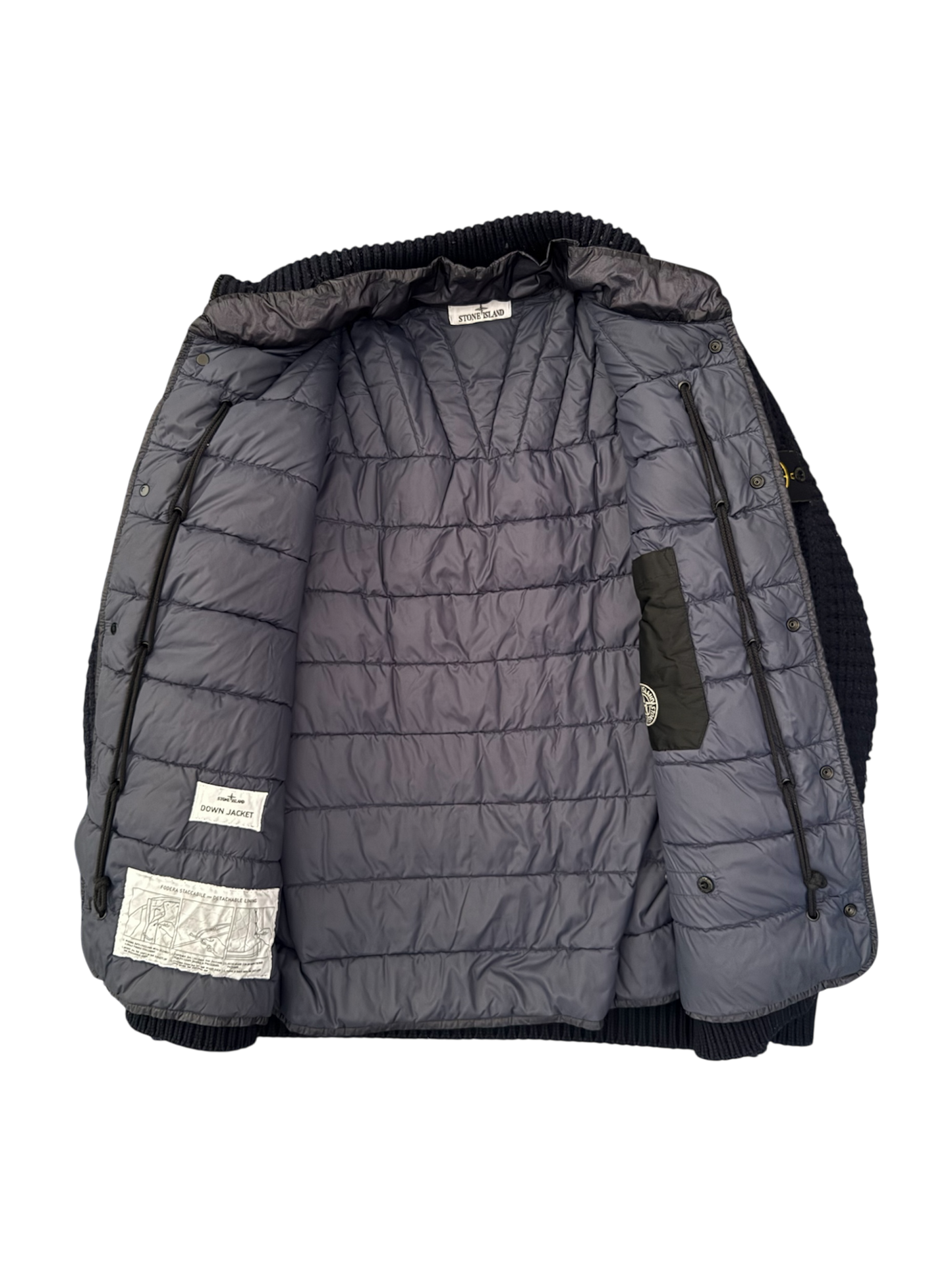 Stone Island 2023 Navy 'President Knit' Jacket - Large