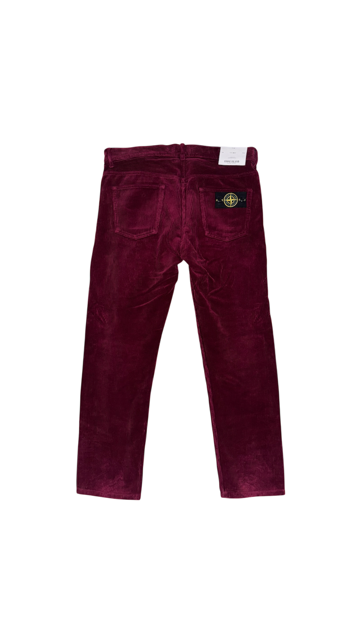 Pantaloni Stone Island Corduroy Borgogna - W34