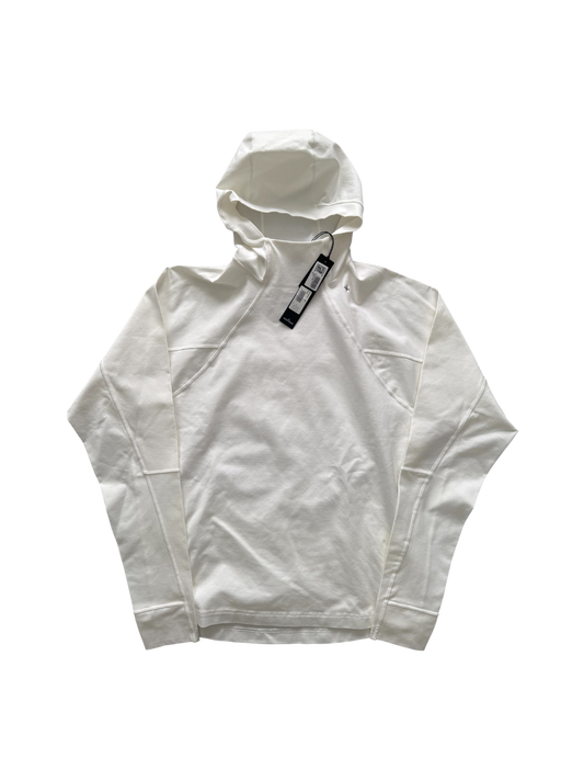 Stone Island White Stellina Hoodie - Large