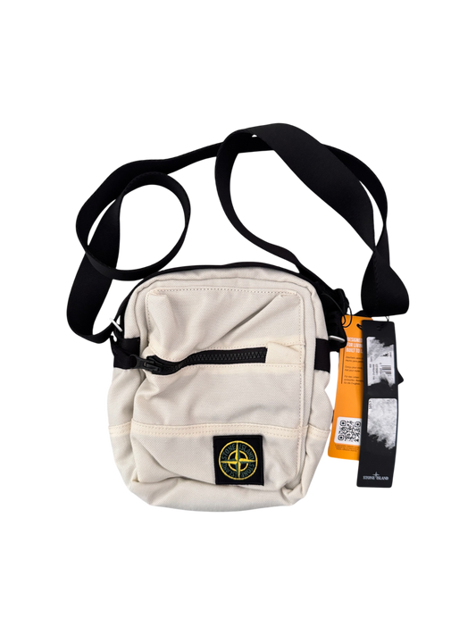 Stone Island White Cordura Shoulder Bag - Unisize