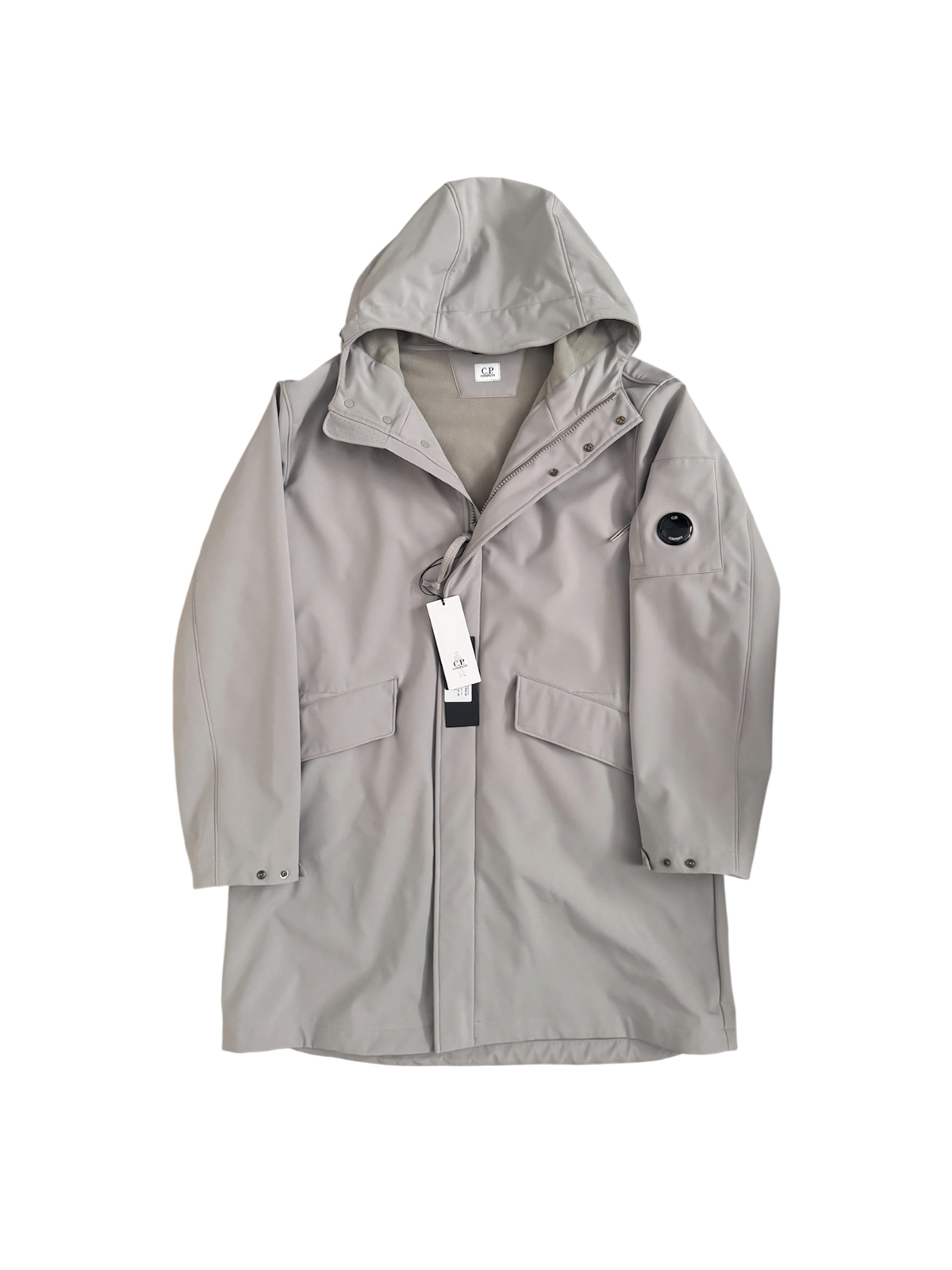 C.P. Company Grey CP Shell Long Jacket