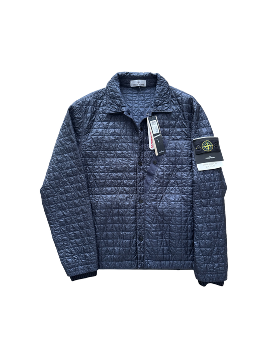 Stone Island 2025 Blue 'Crinkle Reps Quilted' Jacket - Large